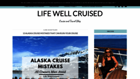 What Lifewellcruised.com website looked like in 2023 (This year)