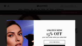 What Luminesscosmetics.com website looked like in 2023 (This year)