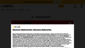 What Literia.pl website looked like in 2023 (This year)
