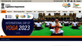 What Legislative.gov.in website looked like in 2023 (This year)