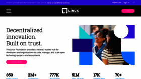 What Linuxfoundation.org website looked like in 2023 (This year)