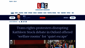What Lbc.co.uk website looked like in 2023 (This year)