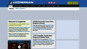What Looperman.com website looked like in 2023 (This year)
