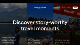 What Lonelyplanet.com website looked like in 2023 (This year)