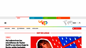 What Los40.com website looked like in 2023 (This year)