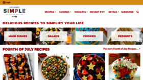 What Lifemadesimplebakes.com website looked like in 2023 (This year)