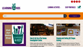 What Learning4kids.net website looked like in 2023 (This year)
