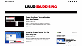 What Linuxuprising.com website looked like in 2023 (This year)