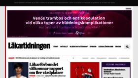 What Lakartidningen.se website looked like in 2023 (This year)