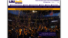 What Lsuhsc.edu website looked like in 2023 (This year)