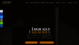 What Logicallyfallacious.com website looked like in 2023 (This year)