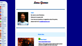 What Lenagames.com website looked like in 2023 (This year)