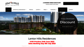 What Lentor-hill-residences.sg website looked like in 2023 (This year)