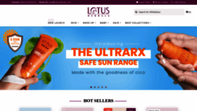 What Lotusherbals.com website looked like in 2023 (This year)