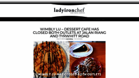 What Ladyironchef.com website looked like in 2023 (This year)