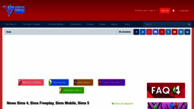 What Luniversims.com website looked like in 2023 (This year)