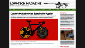 What Lowtechmagazine.com website looked like in 2023 (This year)