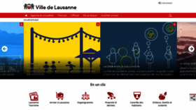What Lausanne.ch website looked like in 2023 (3 years ago)
