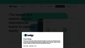 What Ledgy.com website looked like in 2023 (This year)