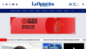 What Laopinionaustral.com.ar website looked like in 2023 (This year)