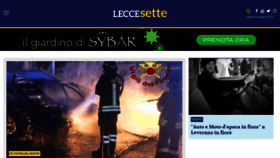 What Leccesette.it website looked like in 2023 (This year)