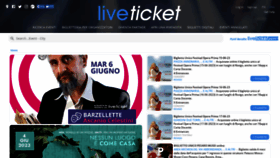 What Liveticket.it website looked like in 2023 (This year)