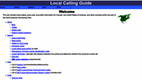 What Localcallingguide.com website looked like in 2023 (This year)