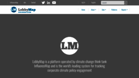 What Lobbymap.org website looked like in 2023 (This year)