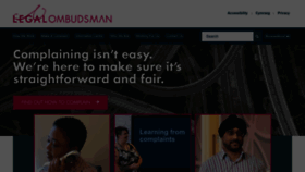 What Legalombudsman.org.uk website looked like in 2023 (This year)