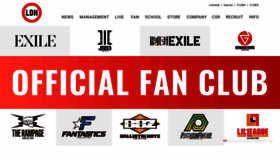 What Ldh.co.jp website looked like in 2023 (2 years ago)