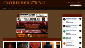 What Leatherworker.net website looked like in 2023 (This year)