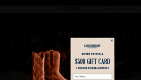What Lucchese.com website looked like in 2023 (This year)