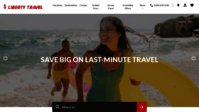 What Libertytravel.com website looked like in 2023 (This year)