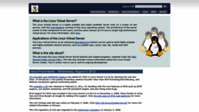 What Linuxvirtualserver.org website looked like in 2023 (This year)