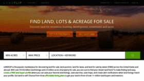 What Landflip.com website looked like in 2023 (This year)