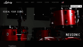 What Ludwig-drums.com website looked like in 2023 (This year)