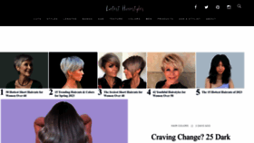 What Latest-hairstyles.com website looked like in 2023 (This year)