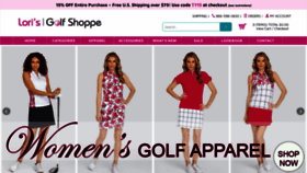 What Lorisgolfshoppe.com website looked like in 2023 (This year)