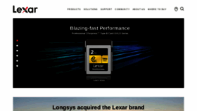 What Lexar.com website looked like in 2023 (This year)