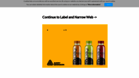 What Labelandnarrowweb.com website looked like in 2023 (This year)