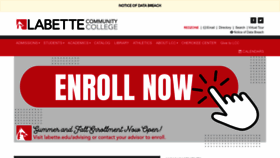 What Labette.edu website looked like in 2023 (This year)