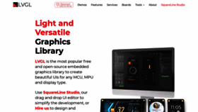 What Lvgl.io website looked like in 2023 (2 years ago)