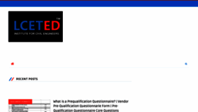 What Lceted.com website looked like in 2023 (This year)