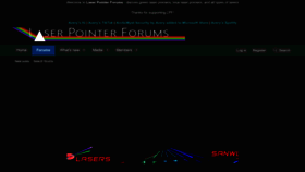 What Laserpointerforums.com website looked like in 2023 (This year)