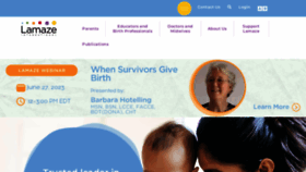 What Lamaze.org website looked like in 2023 (This year)