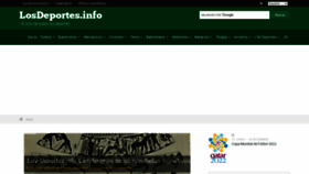 What Los-deportes.info website looked like in 2023 (This year)