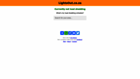 What Lightsout.co.za website looked like in 2023 (2 years ago)