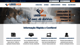 What Legisweb.com.br website looked like in 2023 (This year)