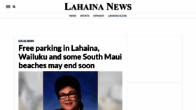 What Lahainanews.com website looked like in 2023 (This year)
