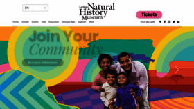 What Lvnhm.org website looked like in 2023 (This year)